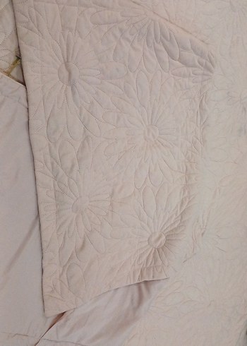 Pastel Pembe Düz Yatak Örtüsü Açık pembe - Görsel 11