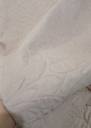 Pastel Pembe Düz Yatak Örtüsü Açık pembe - Görsel 18