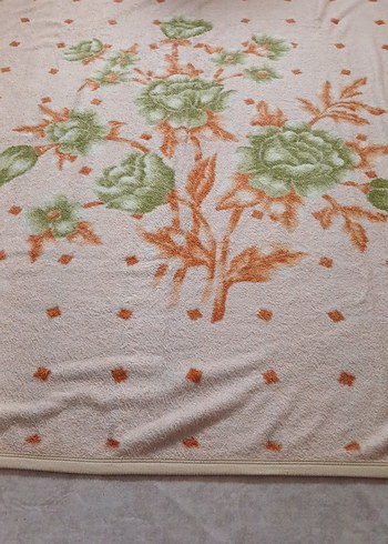 Sarı Pastel Çiçek Desenli Battaniye - Görsel 7