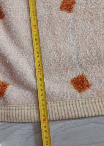 Sarı Pastel Çiçek Desenli Battaniye - Görsel 11