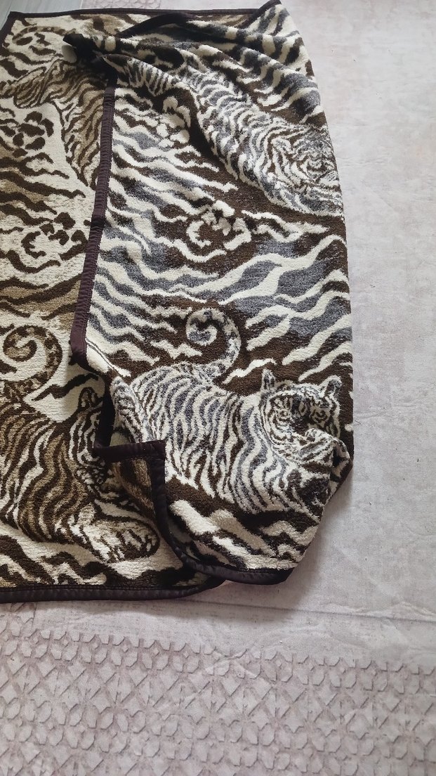 Bohem Tarzı Kahverengi Leopar  Desenli battaniye - Görsel 4