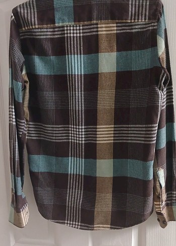 Düğmeli Uzun Kollu Pamuklu kışlık  Erkek Gömlek - Görsel 5