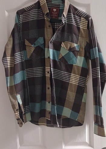 Düğmeli Uzun Kollu Pamuklu kışlık  Erkek Gömlek - Görsel 2