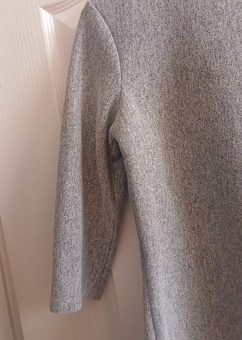 Kadın Gri Uzun Kollu  Kazak - Görsel 3