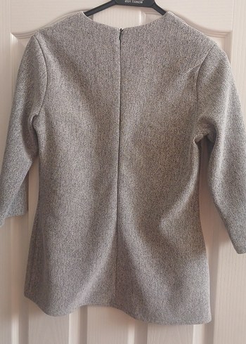 Kadın Gri Uzun Kollu  Kazak - Görsel 7