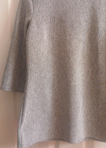 Kadın Gri Uzun Kollu  Kazak - Görsel 4