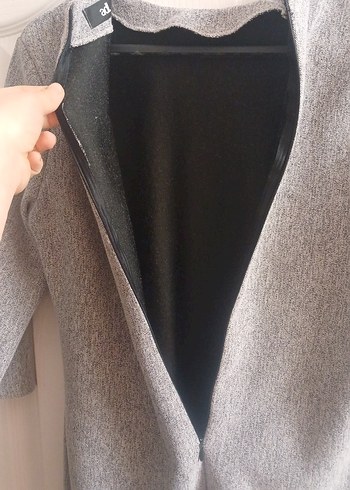 Kadın Gri Uzun Kollu  Kazak - Görsel 9