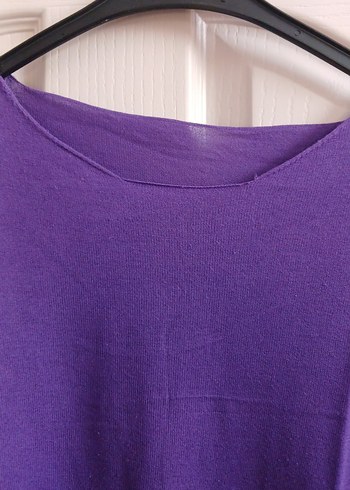 Mor Kadın Uzun Kollu Salaş Kazak - Görsel 2