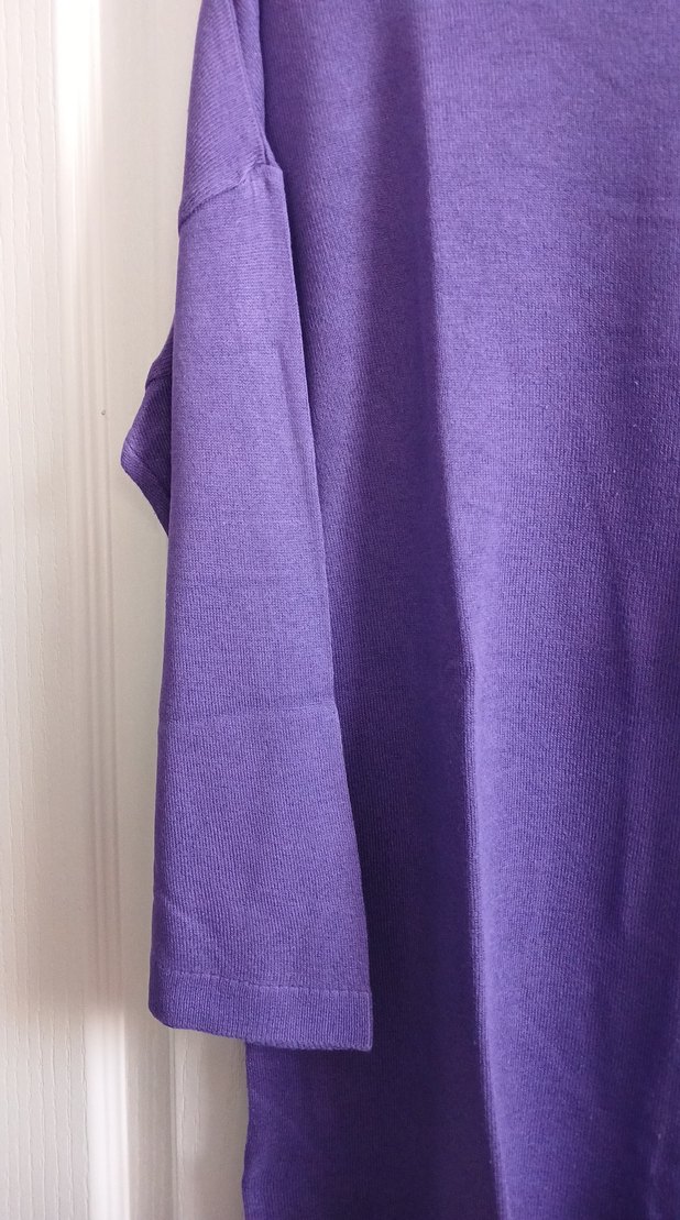 Mor Kadın Uzun Kollu Salaş Kazak - Görsel 4
