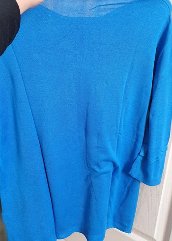 Mavi Kadın Uzun Kollu Salaş Kazak - Görsel 7