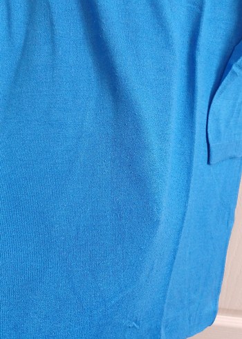 Mavi Kadın Uzun Kollu Salaş Kazak - Görsel 2