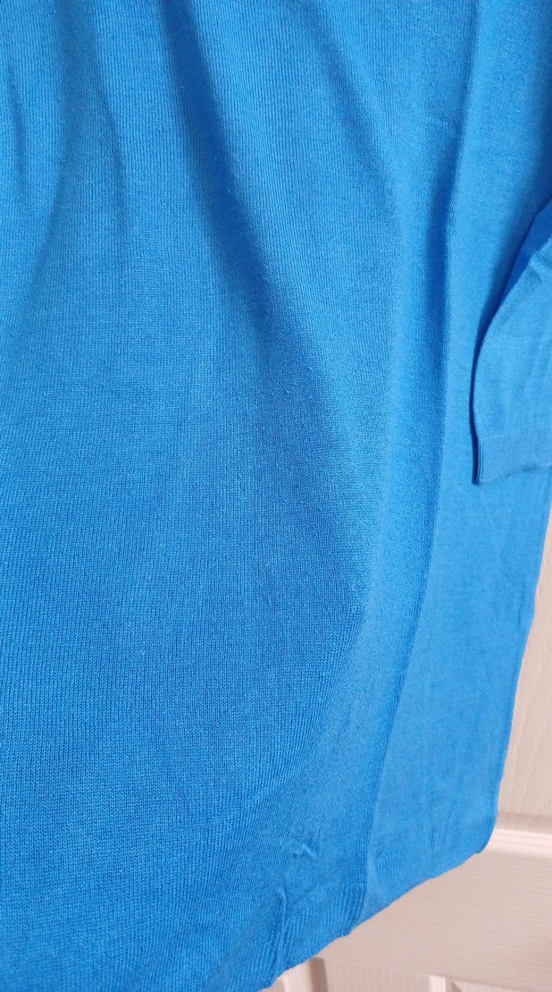 Mavi Kadın Uzun Kollu Salaş Kazak - Görsel 2