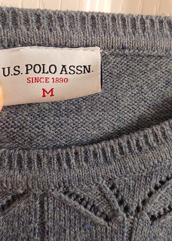 Gri Örgü Kadın Triko Kazak - Görsel 5