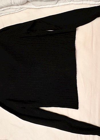 Düğmeli Siyah Kadın Triko Hırka - Görsel 2