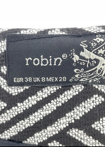 38 Beden Kadın Gri Zebra Desenli Midi Blazer