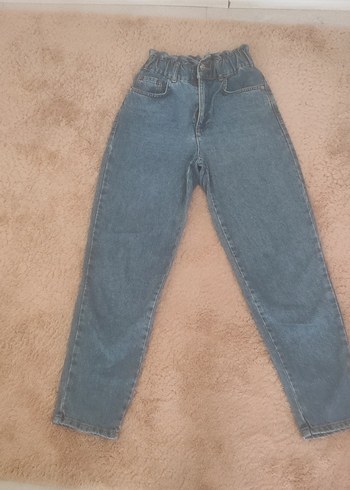 Kadın Kot pantolon boyfrendBol Kesim Mini - Görsel 2