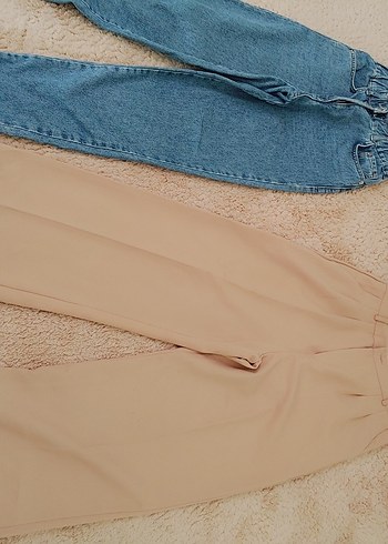 Kadın Kot pantolon boyfrendBol Kesim Mini - Görsel 3