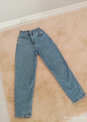 Kadın Kot pantolon boyfrendBol Kesim Mini - Görsel 4