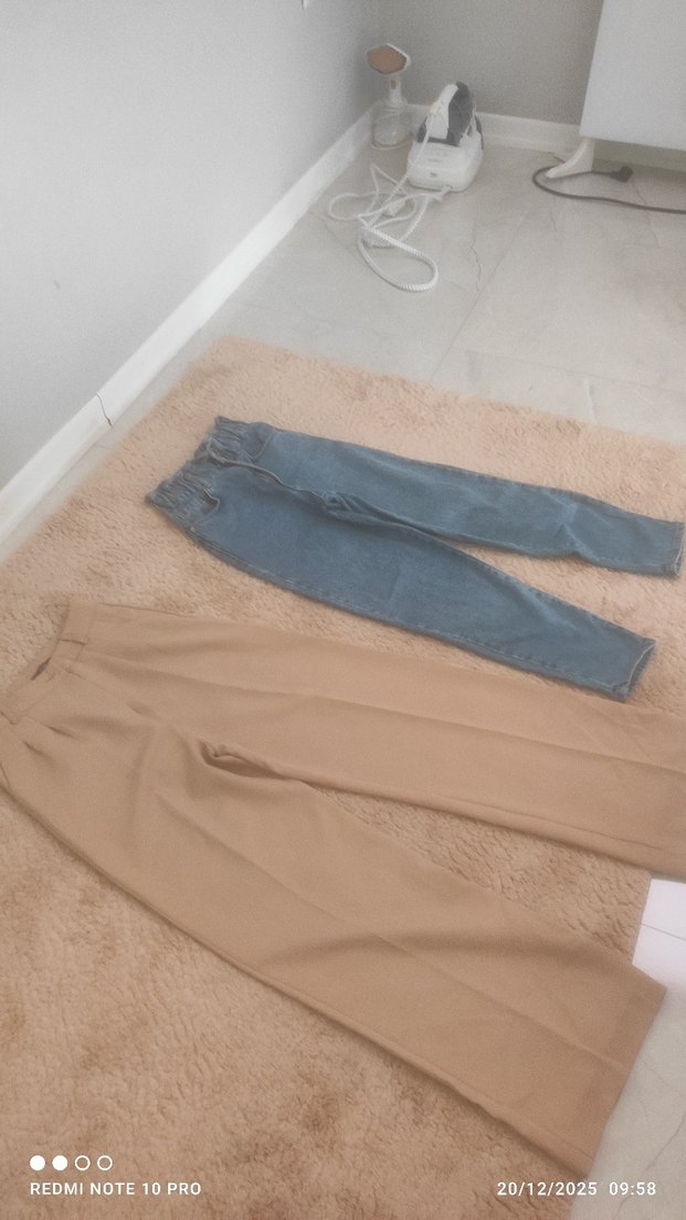 Kadın Kot pantolon boyfrendBol Kesim Mini - Görsel 5