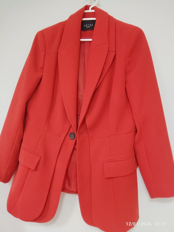 Setre kirmizi ceket - Görsel 2