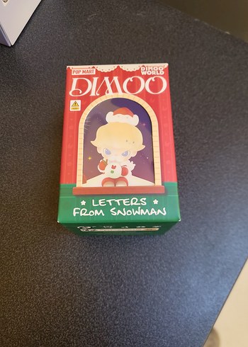 pop mart dimoo letters from snowman orijinal