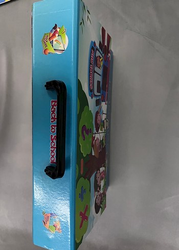 Renkli Mavi Okul Çantası - Görsel 3