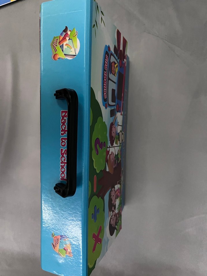 Renkli Mavi Okul Çantası - Görsel 3