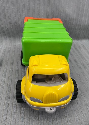 Renkli Sarı Oyuncak çöp arabası - Görsel 4