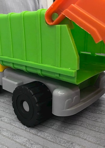 Renkli Sarı Oyuncak çöp arabası - Görsel 3