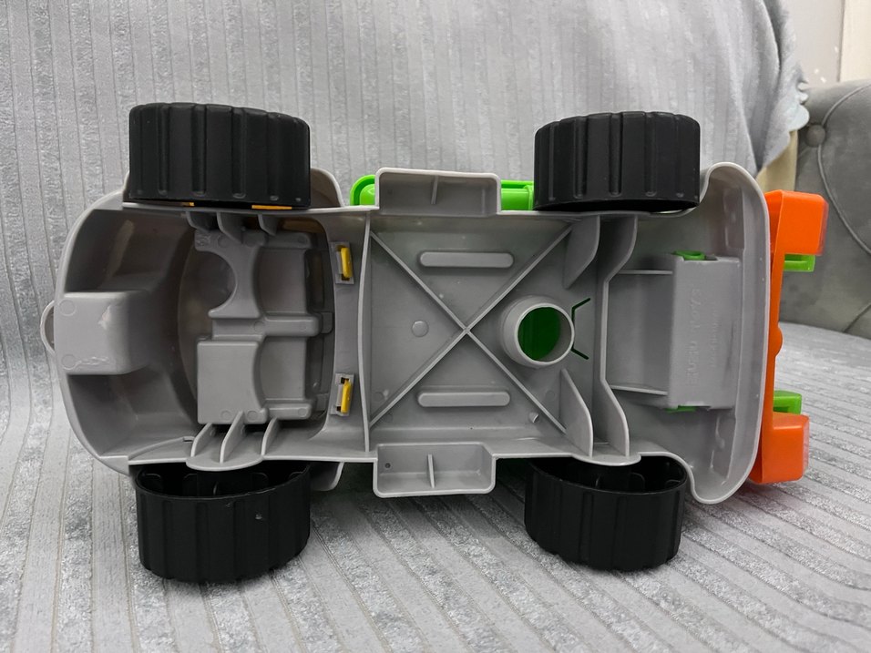 Renkli Sarı Oyuncak çöp arabası - Görsel 2