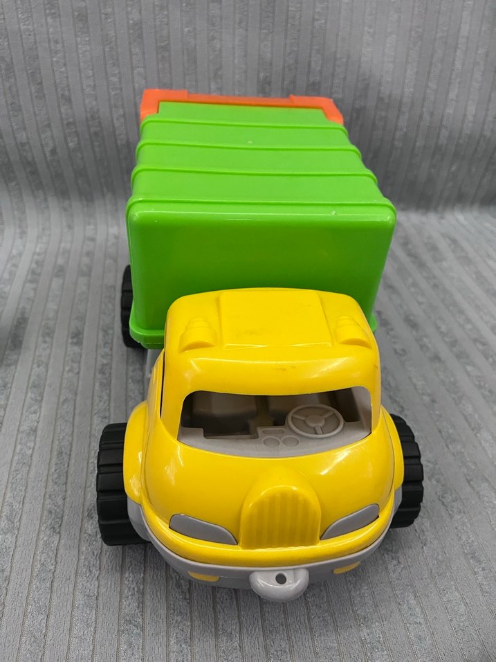 Renkli Sarı Oyuncak çöp arabası - Görsel 4