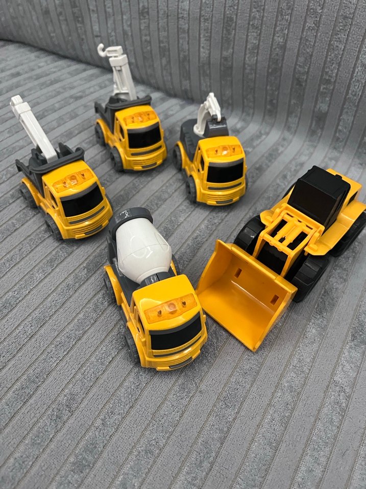 Sarı Renkli Oyuncak İnşaat Araçları Seti - Görsel 2