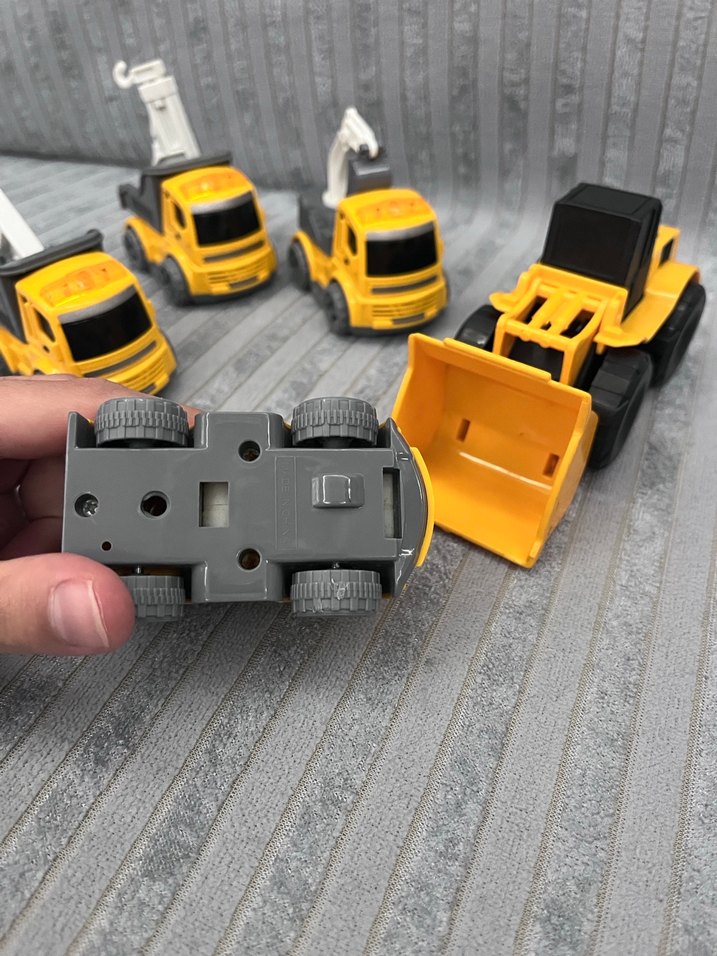 Sarı Renkli Oyuncak İnşaat Araçları Seti - Görsel 3