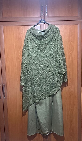 Yeşil büyük beden abiye