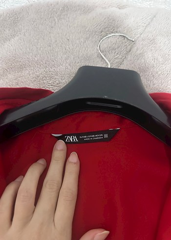 Parlak Kırmızı Kadın Gömlek - Görsel 2