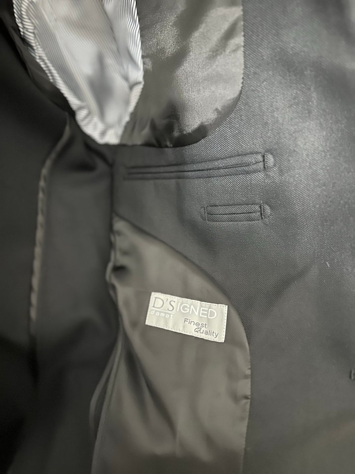 Siyah Erkek Düz Kesim Takım - Görsel 4