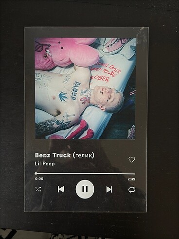 Şeffaf Plak Dekorasyon (Lil Peep) Benz Truck
