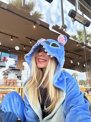 m Beden Stitch Peluş Tulum