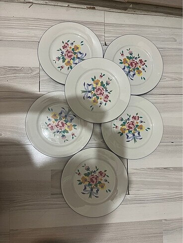 6 parça tabak takımı