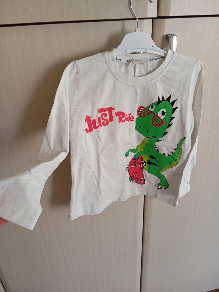 Erkek Çocuk Renkli Baskılı Uzun Kollu body - Görsel 2