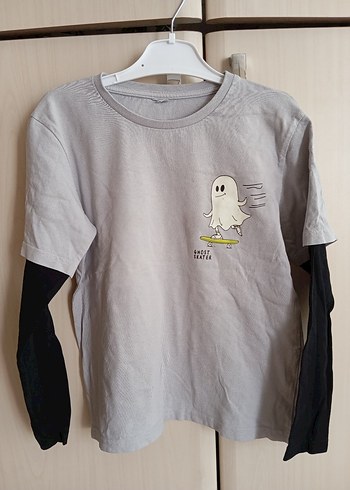 Gri Pamuklu Erkek Çocuk body - Görsel 2