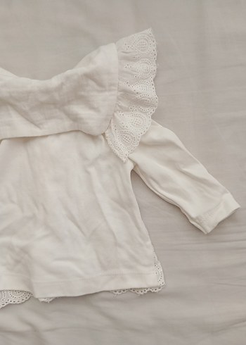 Kız Çocuk Ekru müslin  Gömlek - Görsel 3