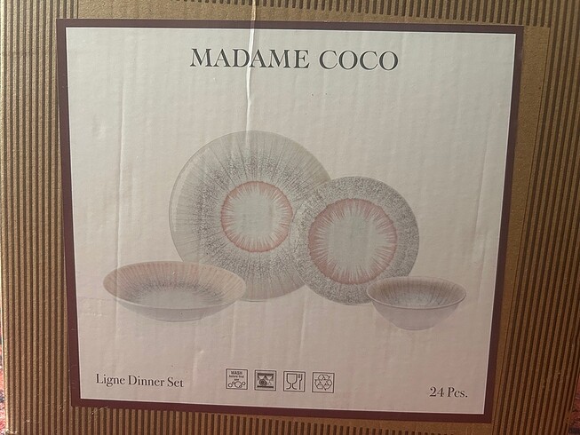 Madame Coco 6 Kişilik 24 Parça Yemek Takımı