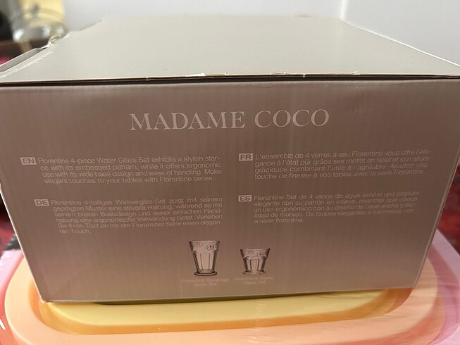 Beden Madame Coco 4 adet Bardak