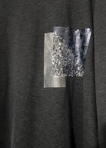 Gri Uzun Kollu Salaş Tunik - Görsel 2