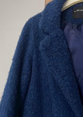 Tek Düğmeli Lacivert Kaban - Görsel 4