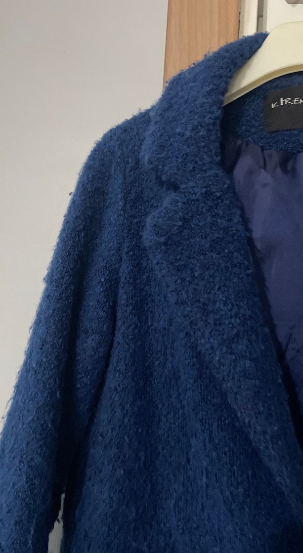 Tek Düğmeli Lacivert Kaban - Görsel 4