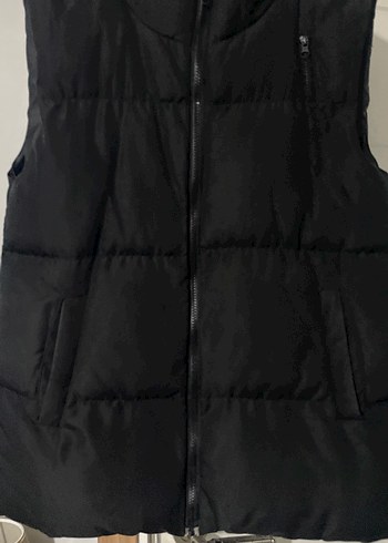 Siyah Fermuarlı Kadın Yelek - Görsel 3