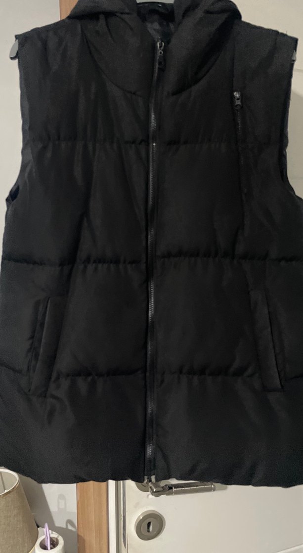 Siyah Fermuarlı Kadın Yelek - Görsel 3