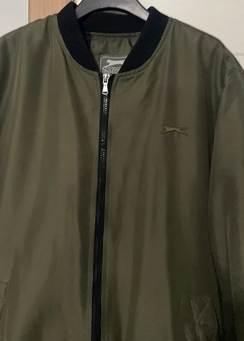 Haki Erkek Fermuarlı Streetwear Ceket - Görsel 2